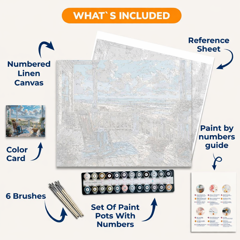 Seaside Overlook Paint by Numbers Kit