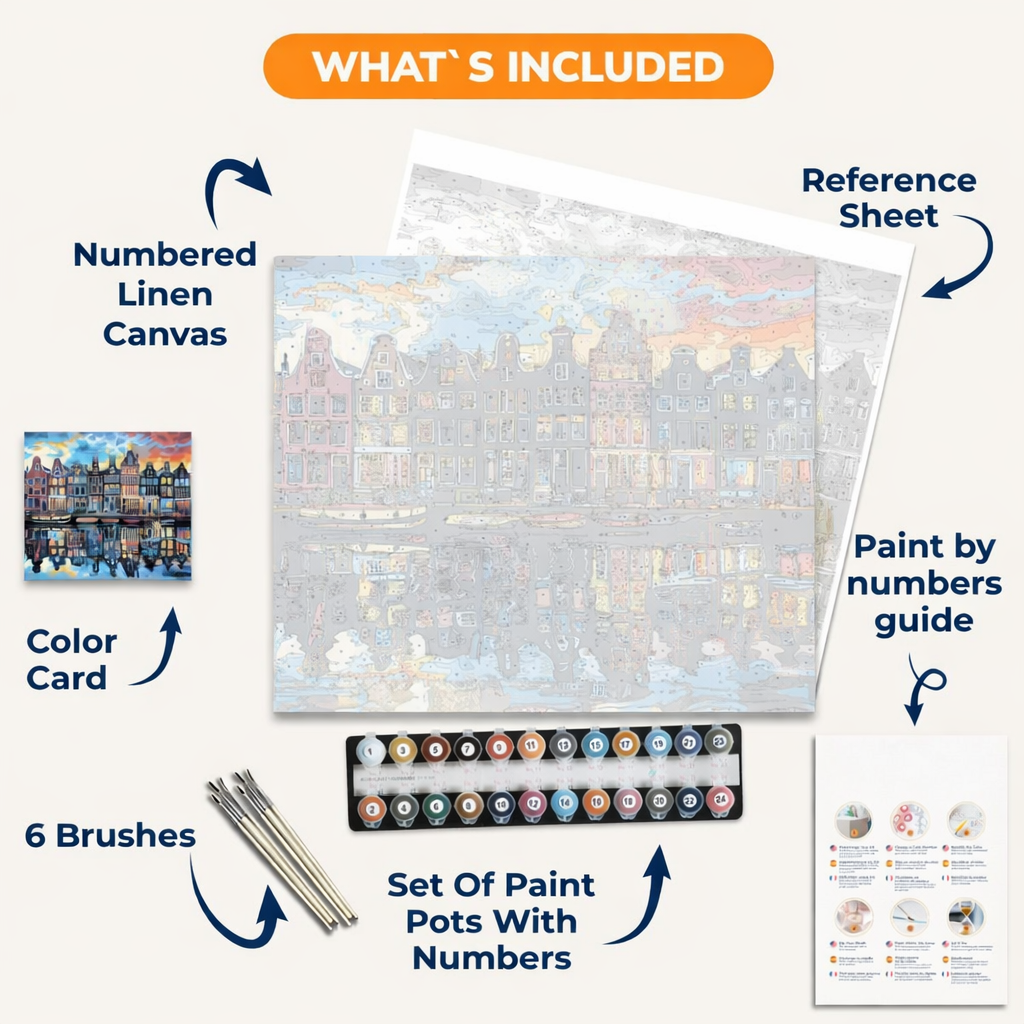 Amsterdam Simplicity Paint By Numbers Kit