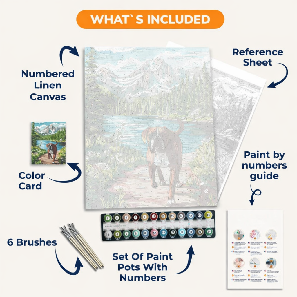 Lake Side Walk Paint By Numbers Kit