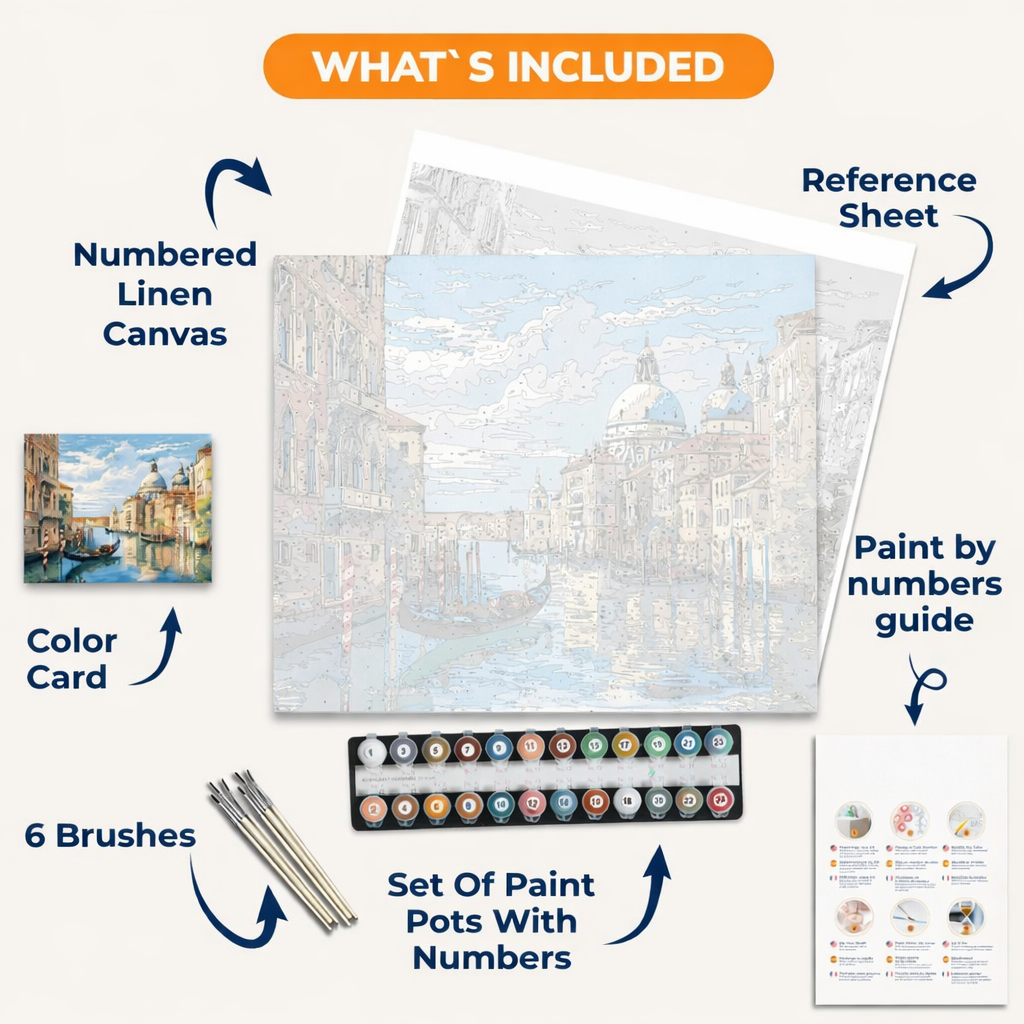 Venice Canal Paint By Numbers Kit