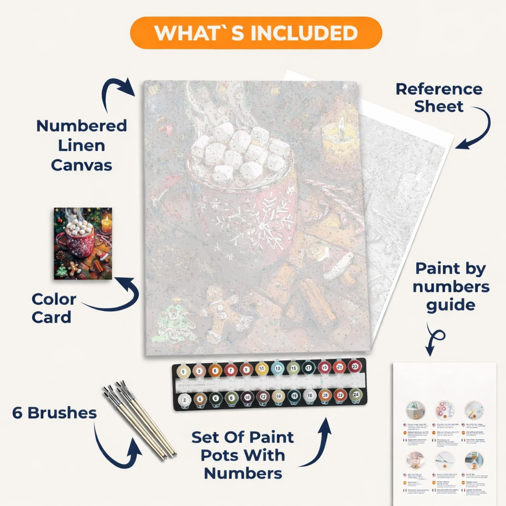 Hot Chocolate Paint By Numbers kit