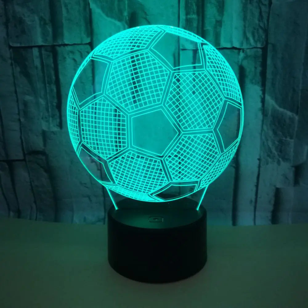 GlowGoal™ 3D LED Soccer Lamp