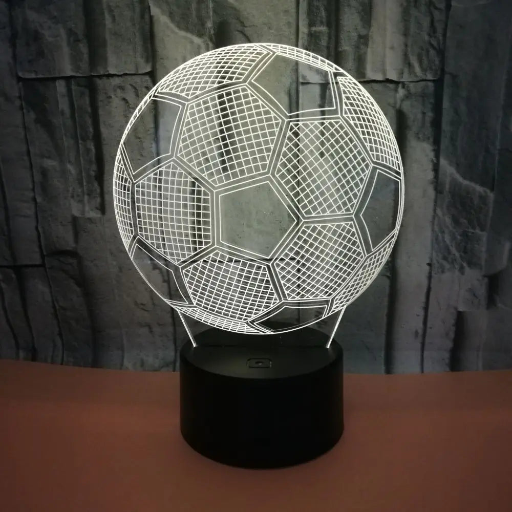 GlowGoal™ 3D LED Soccer Lamp