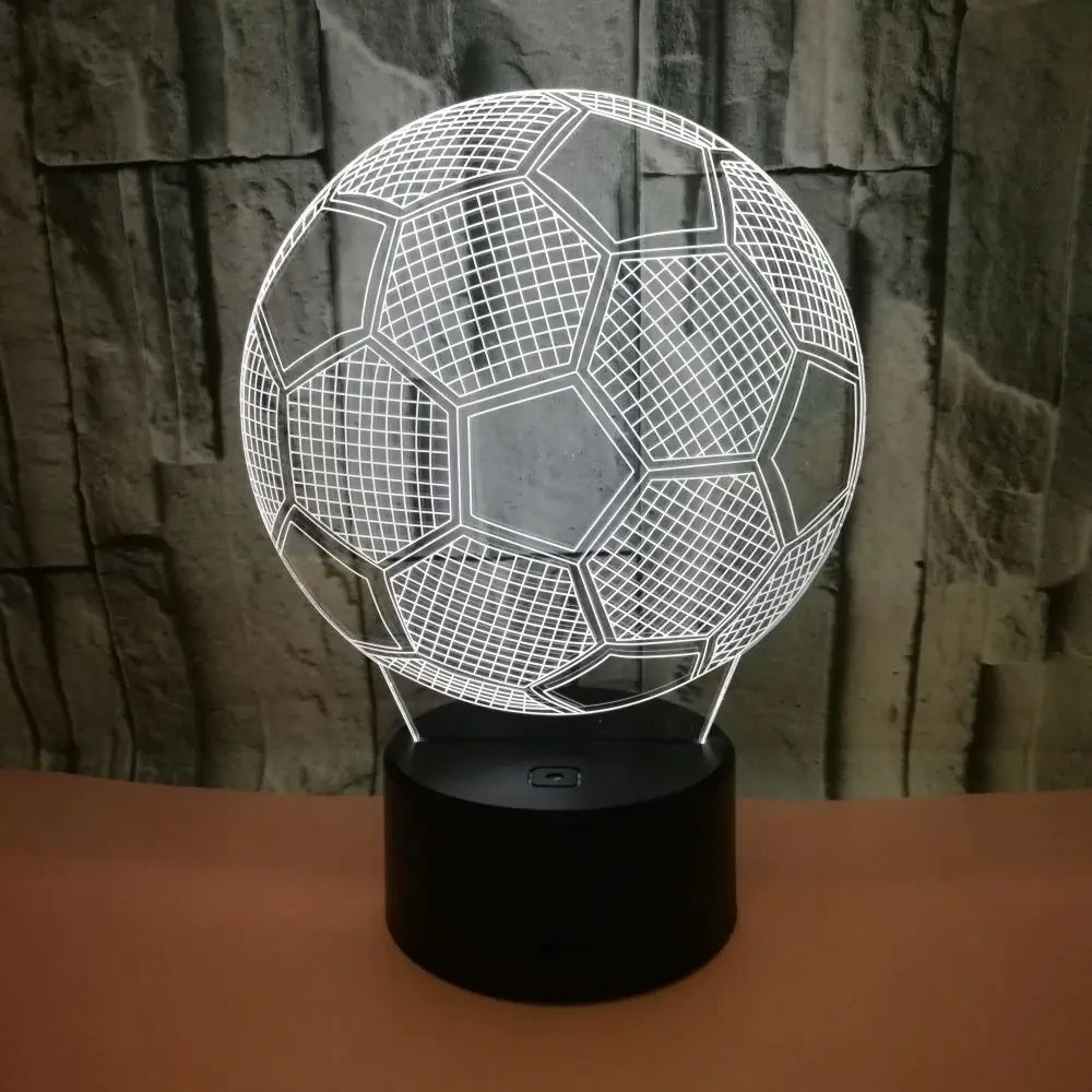 GlowGoal™ 3D LED Soccer Lamp