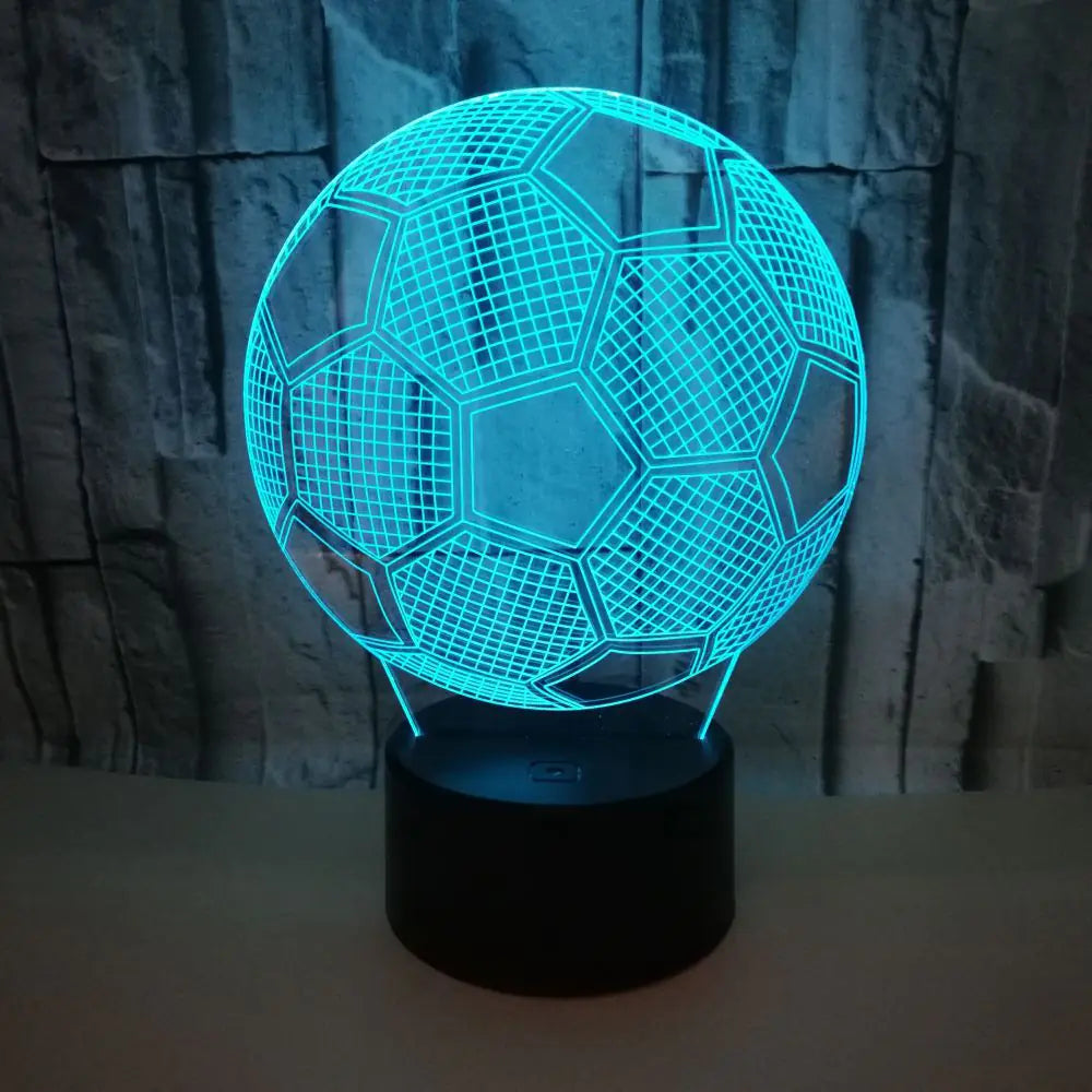 GlowGoal™ 3D LED Soccer Lamp