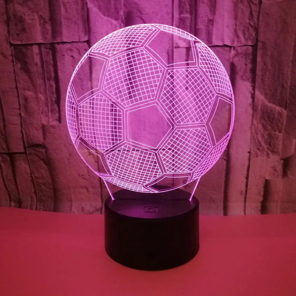 GlowGoal™ 3D LED Soccer Lamp