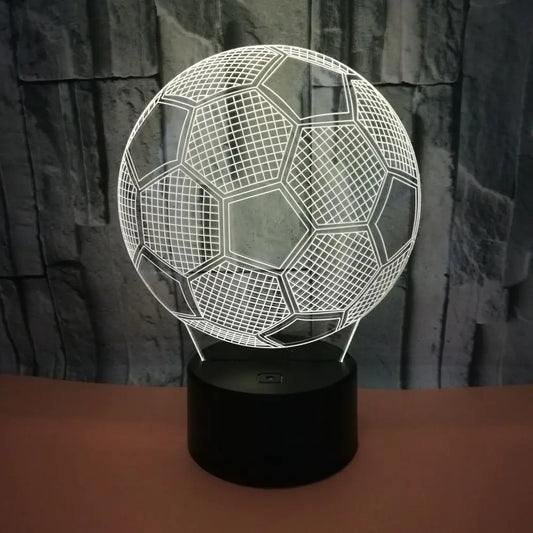 GlowGoal™ 3D LED Soccer Lamp