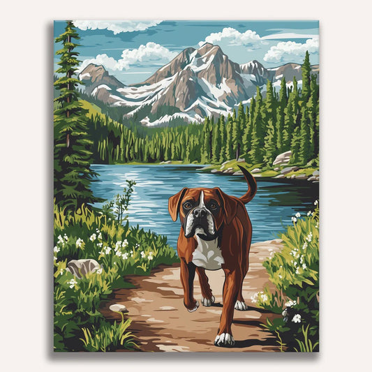 Lake Side Walk Paint By Numbers Kit